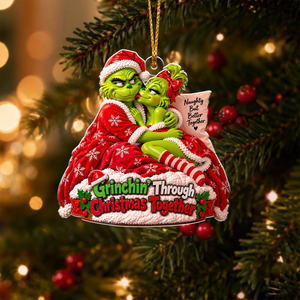 Christmas Decor, Green Monster - Personalized Stole Christmas Acrylic Ornament
