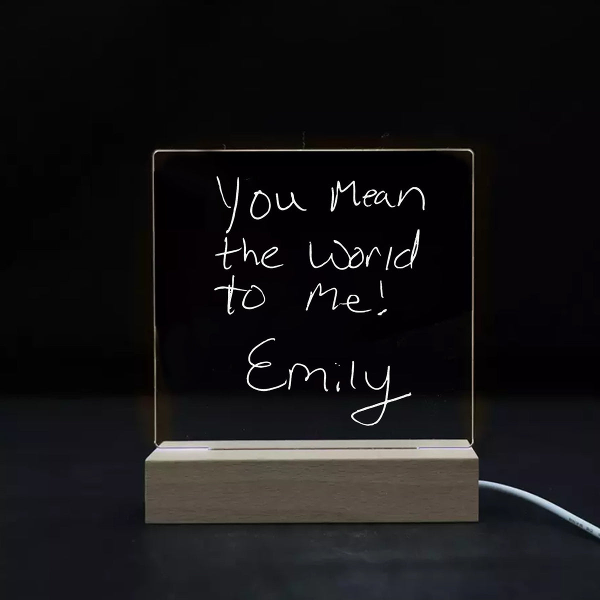 Custom Handwritten For Mom Acrylic Night Light, Personalized Handwriting 3D Acrylic Light, Mother's Day Gift for Mom or Grandma