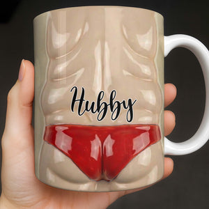 Hubby & Wifey Funny Old Couple - Personalized Mug - Valentine's Day Gift For Couple