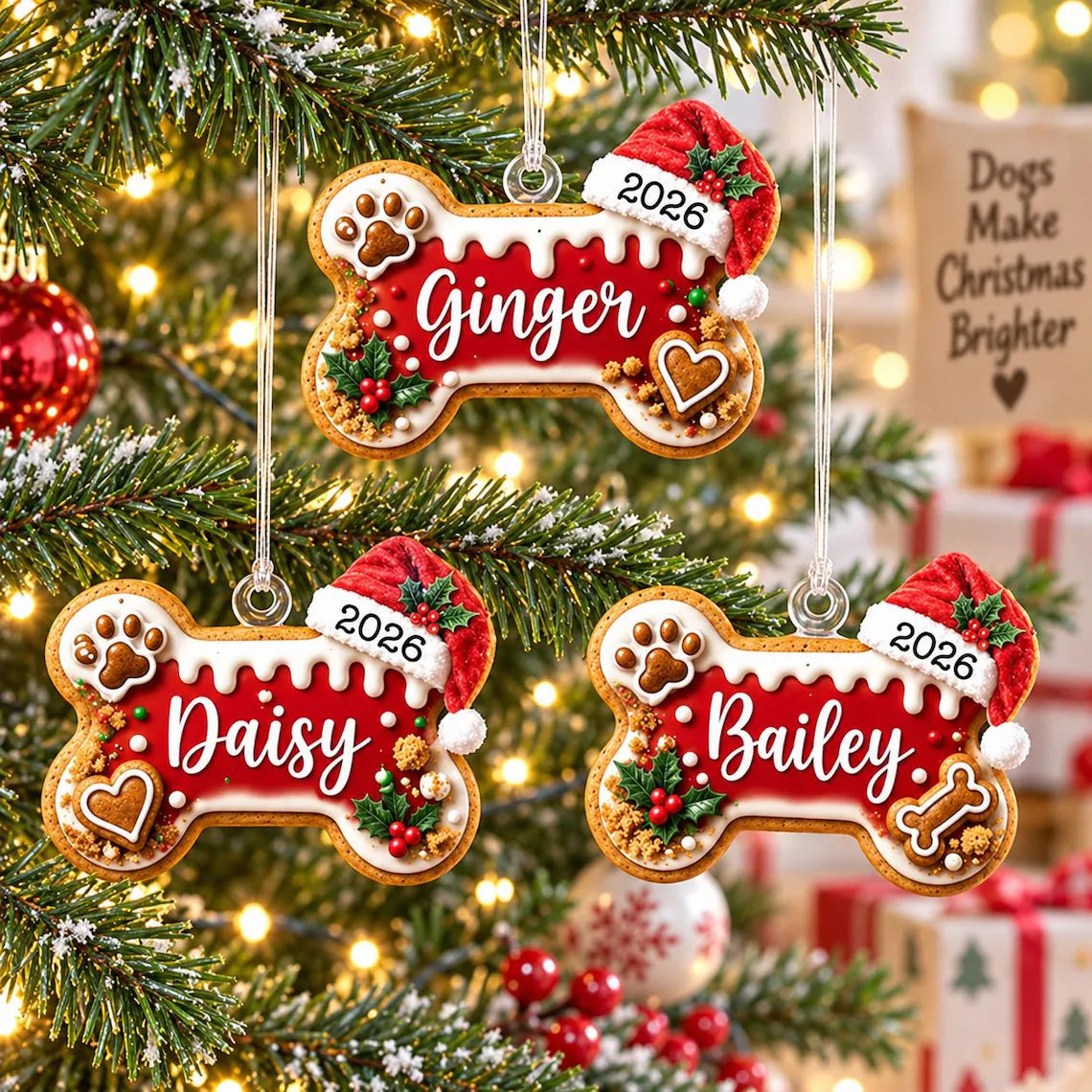 Personalized Dog Christmas Ornament 2026, Dog Bone Acrylic Ornament, Custom Dog Name Xmas Tree Decor, Cute Dog Lover Keepsake Gift 4a11435c-7a3f-422f-8ce2-915853844f0a-6.webp