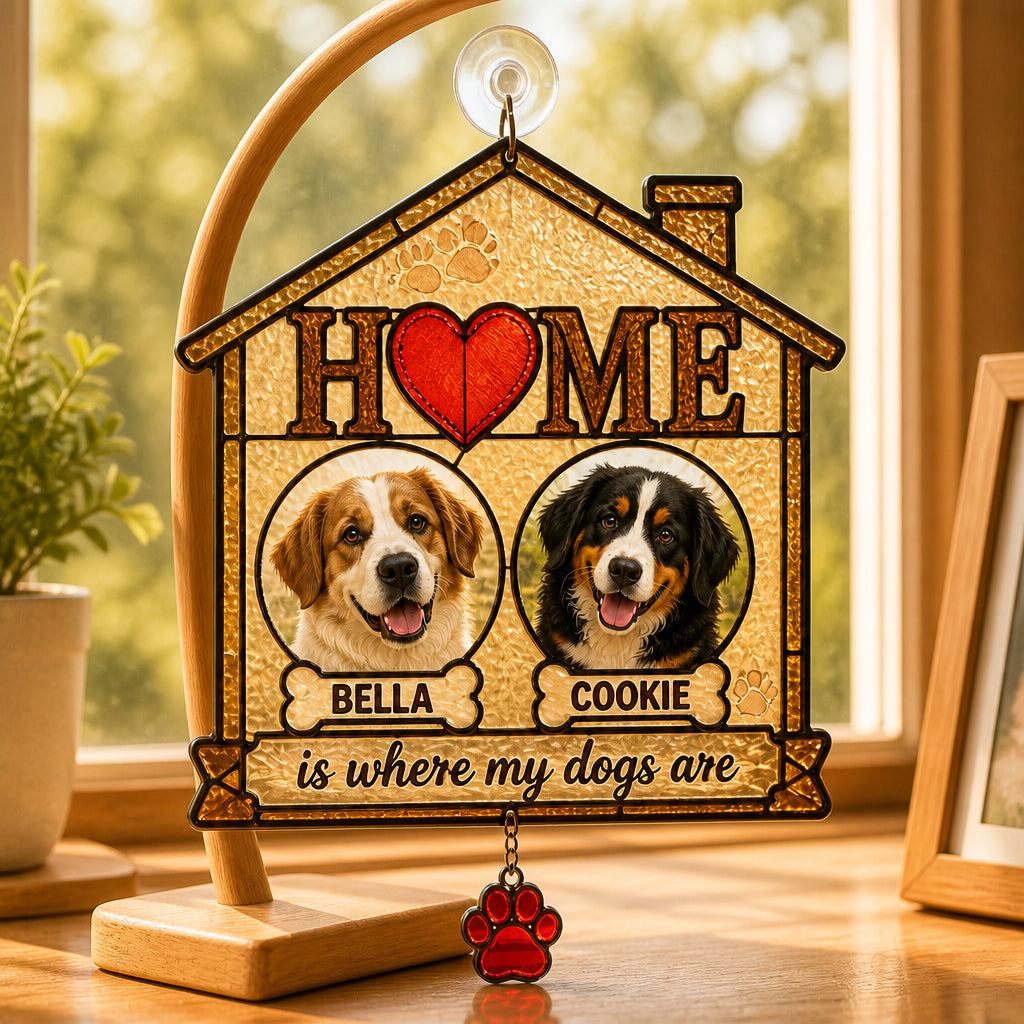 HOME Is Where My Dogs Are – Custom Pet Photo Doormat - Personalized 1 Layered Suncatcher with Charm 4a1be7ad-754c-4db0-b5ee-cdb8757af782.jpg