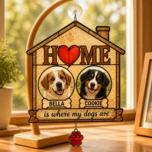 HOME Is Where My Dogs Are – Custom Pet Photo Doormat - Personalized 1 Layered Suncatcher with Charm 4a1be7ad-754c-4db0-b5ee-cdb8757af782.jpg