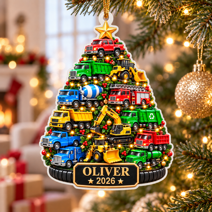 Christmas Truck Parade - Custom 3D Relief Vehicle Christmas Tree Ornament 2026, Acrylic Holiday Decoration for Boys and Kids, Car Lover Gift 4a425f6a-1e38-4b86-8620-823bb2fab234-31d38e8e-4a83-49fc-80ff-9f266f93eeb1.png