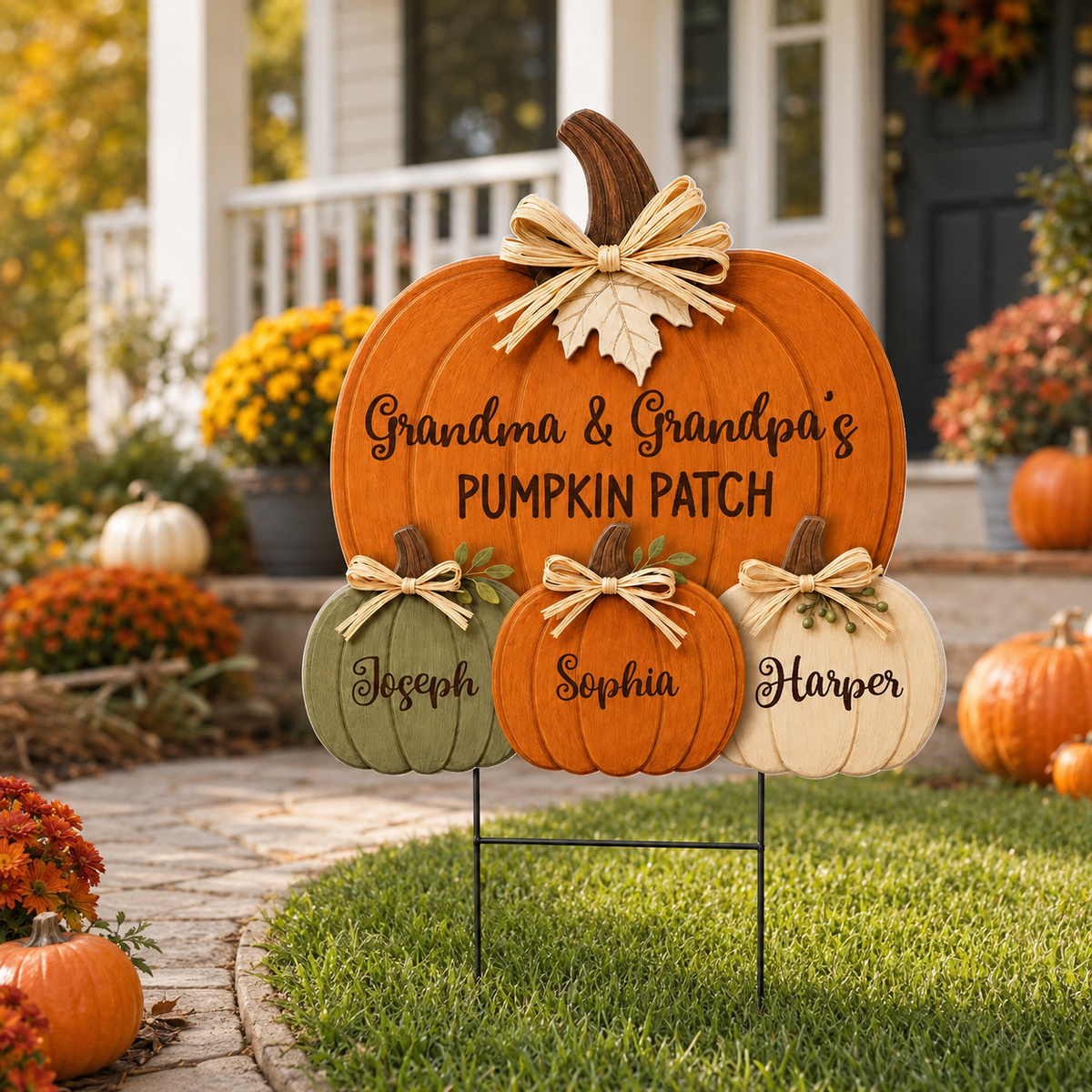 Fall Vibe Grandpa Grandma's Pumpkin Patch - Personalized Yard Sign - Fall Decor For Grandparents 4a43713e-b137-4679-8d7e-9191b4745600-banner-1.png