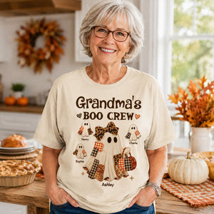 Grandma Fall Season Halloween Faux Patchwork Pattern Coquette - Personalized Shirt - Halloween Gift For Grandma 4a50eb53-4607-43f7-a5ee-2376bbaa5afc-5.jpg