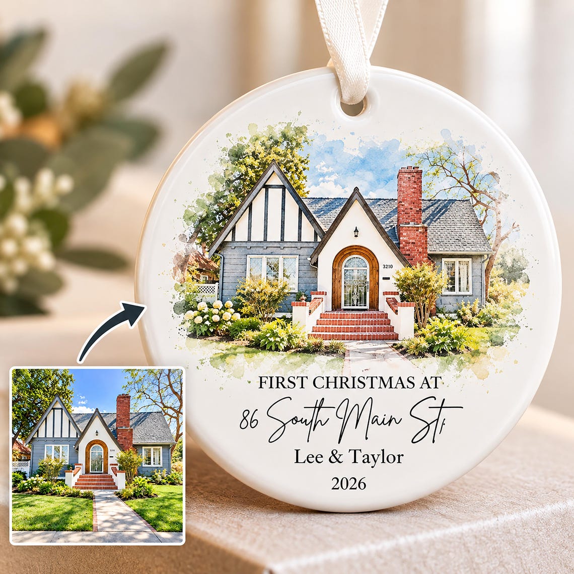 Personalized New Home Christmas Ornament, Custom House Photo Ornament, First Christmas in New Home Keepsake, Housewarming Gift 4a56c309-b883-41d3-a32c-e12296fdd12f-3.jpg