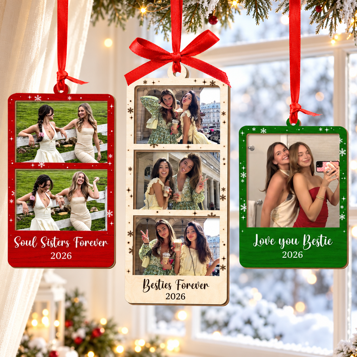 Personalized Photo Strip Ornament, Custom Best Friend Portrait Christmas Gift, Friendship Photo Frame, Besties Ornament, Best Friend Gifts 4a5c96ca-3594-44fb-b850-d264838d39bb-banner-1.png