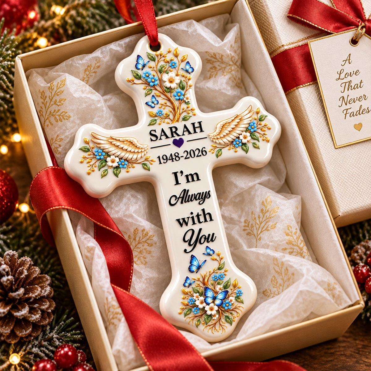 I Am Always With You - Personalized Cross Ornament - Real 3D Raised Ornament 4a726d5e-dee2-414f-8693-094228383c6e-3-4-.jpg