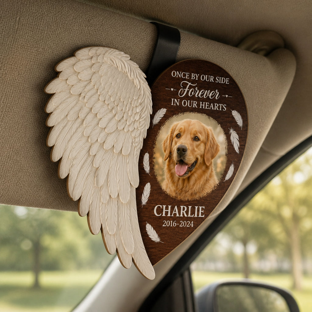 Pet Memorial Angel Wing Visor Clip – Forever in Our Hearts - Personalized Wooden Car Visor Clip 2 Layer 4a81c8fc-d9e0-4e9f-afc6-752100cd2079.jpg