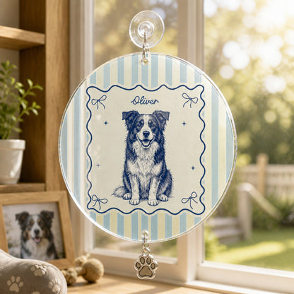 Custom Pet Sketch Name Magnet - Personalized 1 Layered Suncatcher with Charm 4a9a8289-8d57-4809-bbe0-03094cf95989.jpg