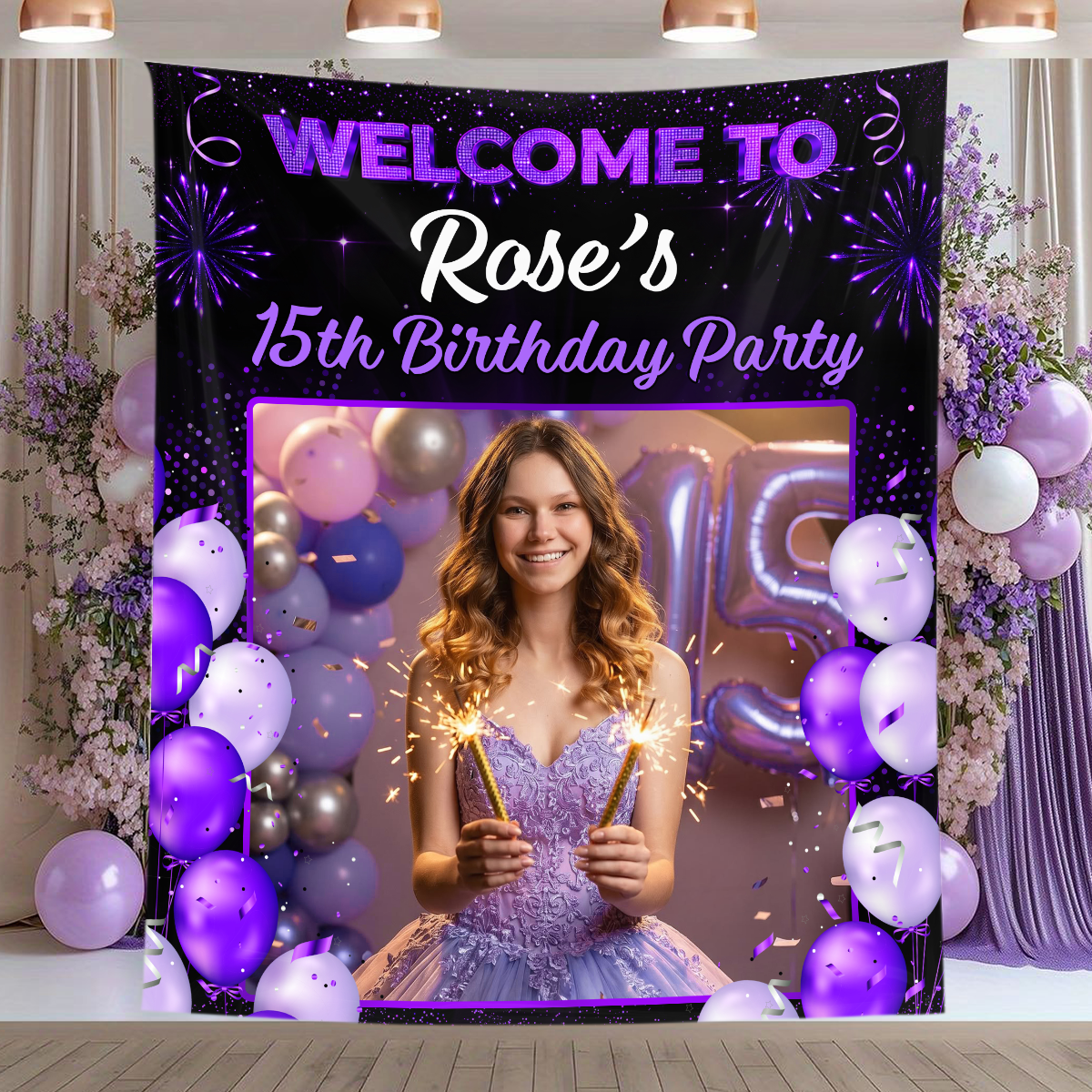 Welcome To My Birthday Party - Personalized Birthday Backdrop, Custom Birthday Party Decorations 4aa2c30d-ebed-4611-8f7d-53151160e06d-3.png