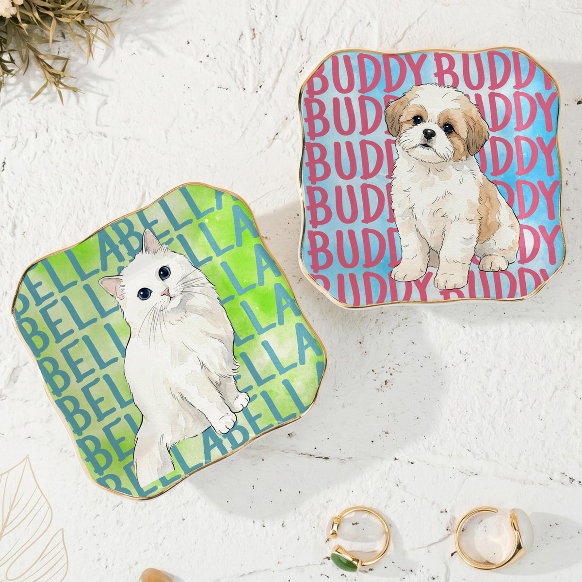 Custom Pet Portrait Name Watercolor Jewelry Dish, Personalized Cat Mom Jewelry Dish, Pet Memorial Gift for Pet Lover 4aa2ebc3-35c8-4215-9955-fd59d831fa6d-5.jpg