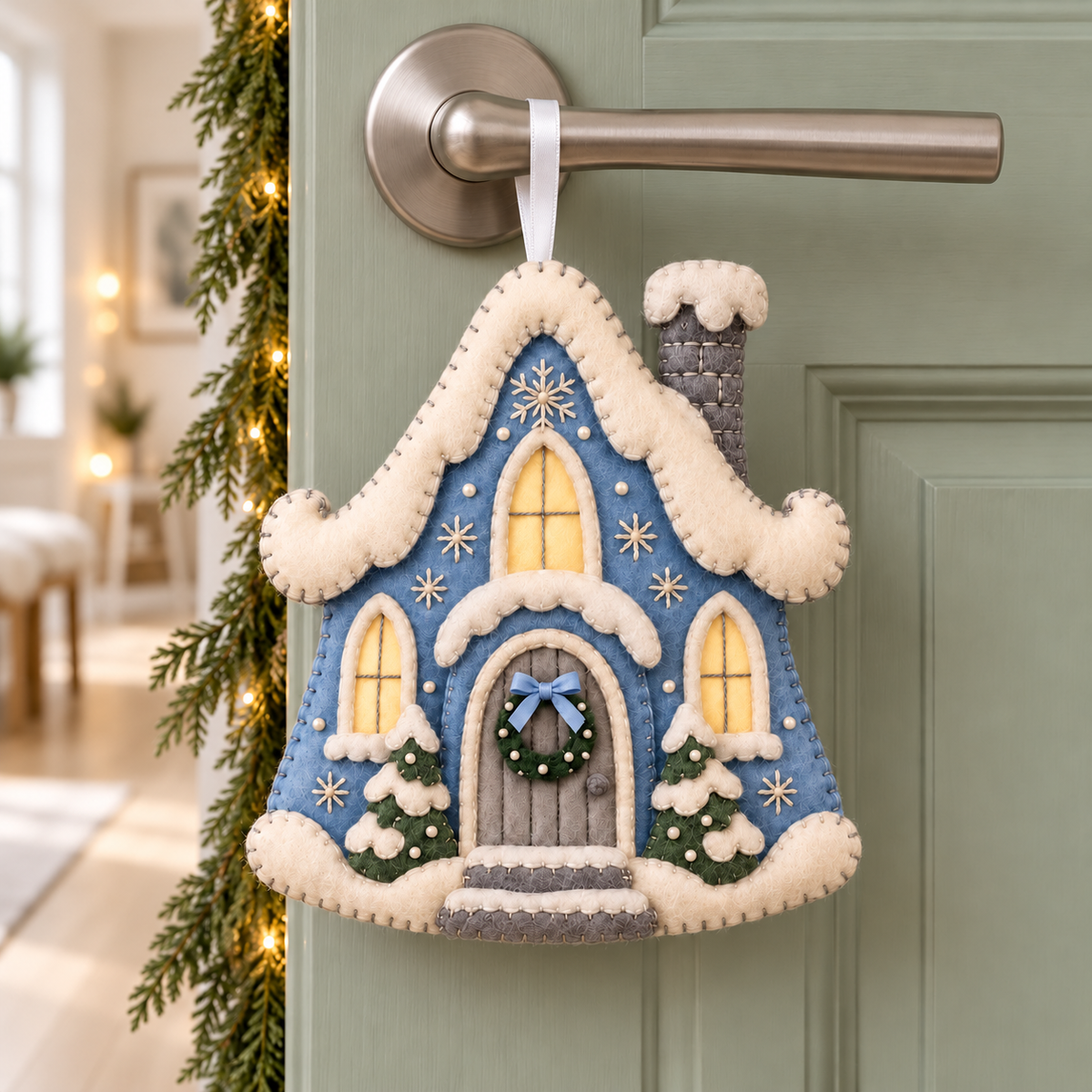 Blue Snowy Christmas House Ornament, Winter Felt Decor, Beginner Hand Sewing, Cute Christmas Gift, Gift For Kid, Gift For Handmade Lover 4aa68c6b-e741-40ab-aabf-144047906a3d-Nh-tuy-t-v-v-ng-ruy-b-ng-tr-ng-2.png