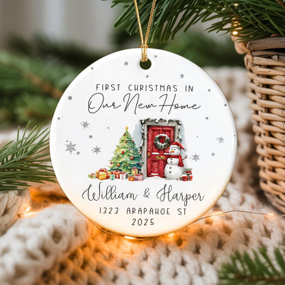 First Christmas In New Home Ornament, Custom Couple Name with Address Housewarming Keepsake 4adb771c-b90e-465e-b43b-3b521d3fb40a-7.jpg