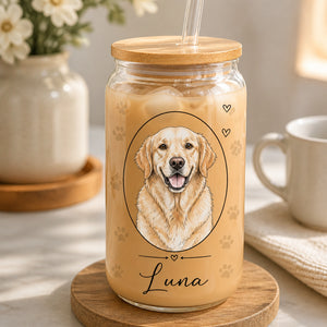 Custom Pet Portrait Can Glass – Upload Your Pet Photo - Personalized Glass Tumbler 4aeae4ac-4c07-4931-8549-3ca5f128e66c.jpg