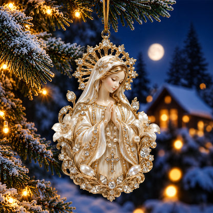 Virgin Mary Praise Christmas Acrylic Ornament, Personalized Gifts For Christians 4afe3ff9-9eae-4eb7-abb9-09f3847e79f8-14.jpg