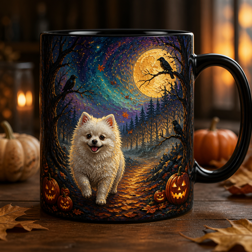 Custom Pet Halloween Night Art Mug (Photo to Painting) - Personalized Edge-to-Edge Mug 4aff8206-0755-45d4-a9b6-c1ccd65feee0.png