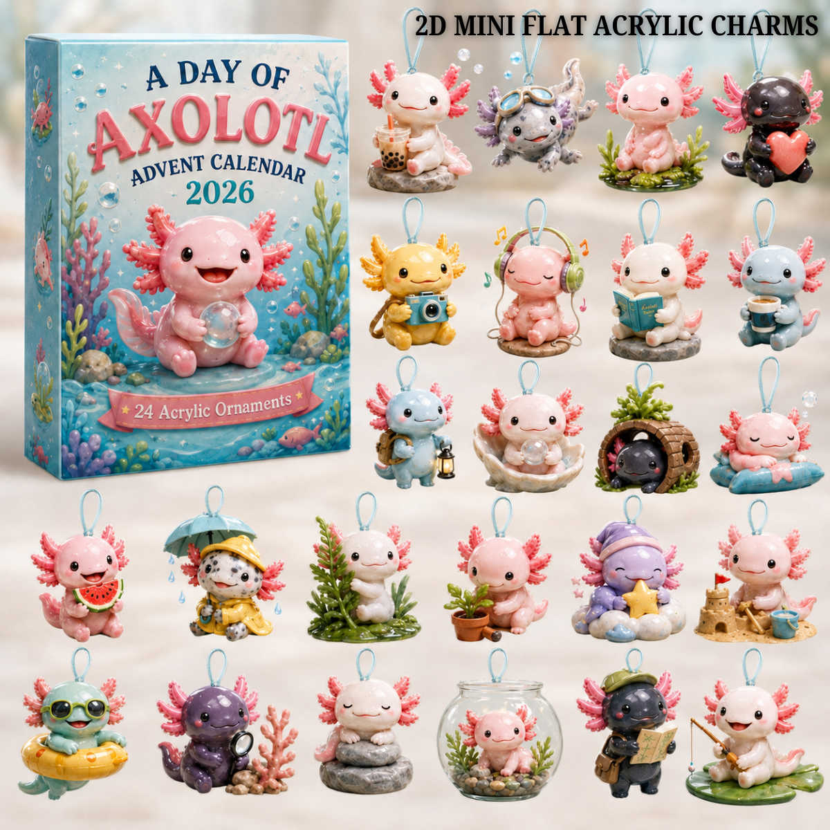 A Day Of Axolotl Advent Calendar 2026 - 24-Day Festive Countdown, Acrylic Charms Blind Box - Gift For Axolotl Lovers 4b1ce64f-366f-426b-9e52-55d9a7398f78-axolotl-text.png