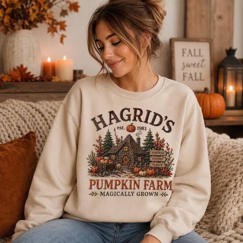 Embroidered Hagrid’s Pumpkin Farm Sweatshirt, Magical Pumpkin Cottage Crewneck, Wizard Fall Sweater, Autumn Halloween Embroidery Gift 4b2fbd5e-3e23-4b58-ad91-de5e734195ba-dsgf-2-.jpg