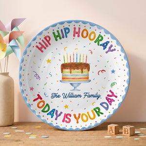 Personalized Birthday Plate, Custom Family Name Celebration Plate, Kids Birthday Keepsake Gift, Last Name Birthday Tradition Plate 4b3bfe47-ba63-477c-98c8-1c9f7afcf4d8-7.jpg