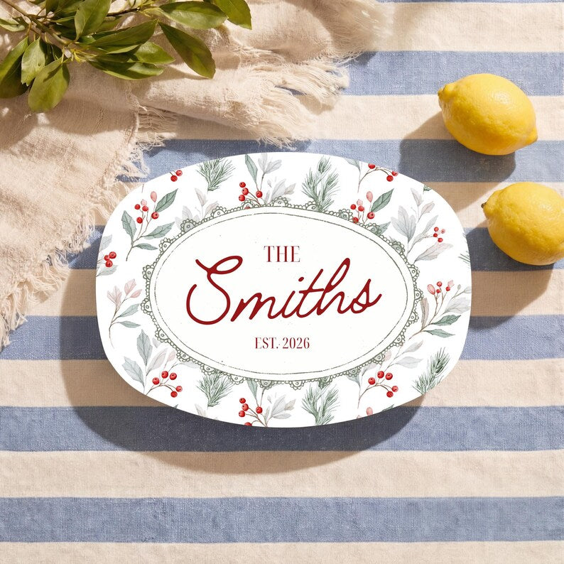 Personalized First Christmas as Newlyweds Platter, Holiday Cookie Plate, Just Married Christmas Gift, Couples Anniversary Serving Tray 4b42cce3-070f-4fdf-a251-a7f58608314f-53.jpg