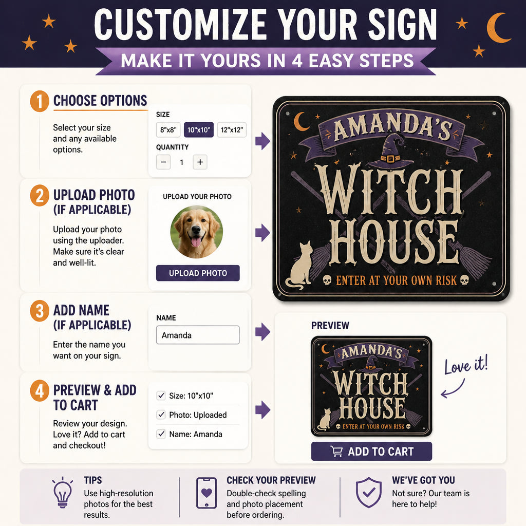 Personalized Witch House Metal Sign - Enter At Your Own Risk - Personalized Metal Sign 4b5441ba-18a6-40a3-a634-f00100c9ba68.jpg