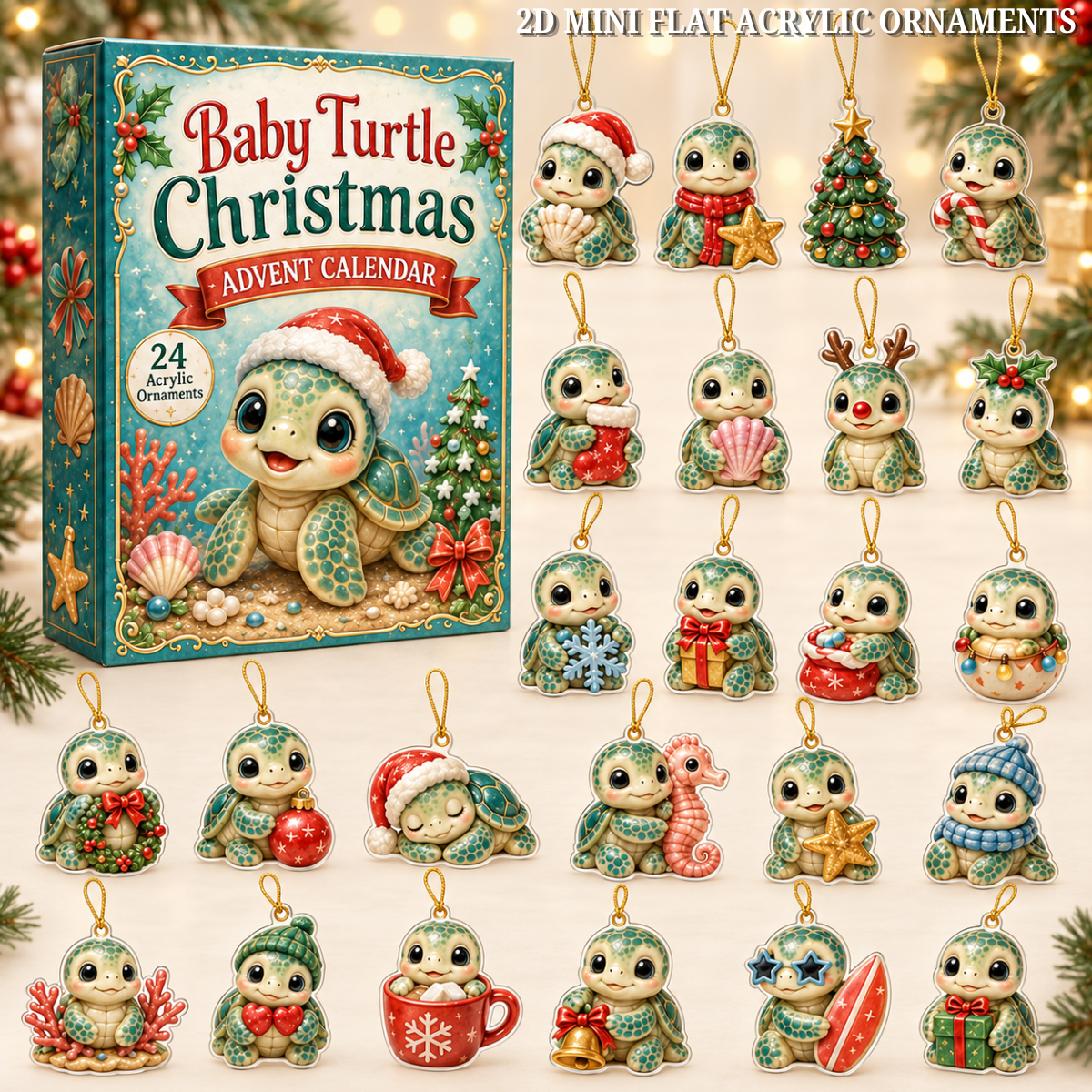 Baby Turtle Chrismast Advent Calendar 2026 - 24-Day Festive Countdown, Acrylic Charms Blind Box - Gift For Turtle Lovers 4b5bf6d4-d9b3-4653-bc96-088818d7afc6-turtle-text.png