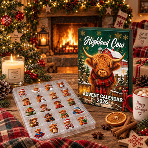 Highland Cow Christmas Advent Calendar, Acrylic or Wood Ornaments, Reusable Countdown Gift Box, Holiday Keepsake 4b61b257-14f2-4d65-b860-88cc5361b206-il_1588xN.8599821163_c4zj.jpg