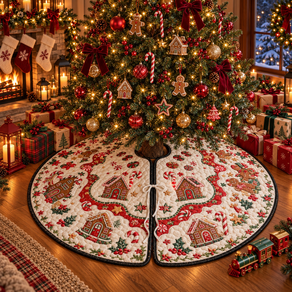 Gingerbread Village Christmas Tree Skirt – Candy Cane & Holly Holiday Decor 4b8006f5-826a-4511-a2e3-5f90df3861d6-banner-1-1.png
