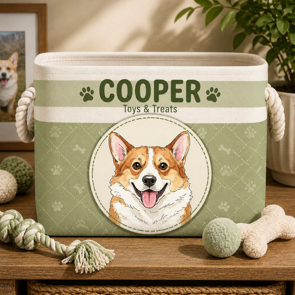 Personalized Pet Toy Storage Bin – Photo-To-Cartoon Portrait + Name - Personalized Storage Bag 4b8a6aa3-fd1d-4f29-92f7-e02580f62e35.png