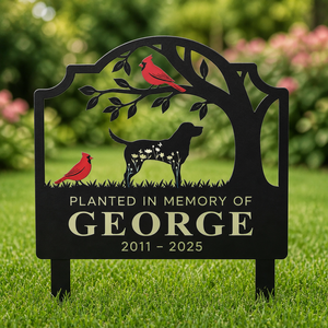 Dog Memorial Cut Metal Garden Stake – Cardinals – Planted In Memory Of [Name] - Personalized Cut Metal Sign 4bab2fff-2735-45f3-bf35-4ad0fff28918.png