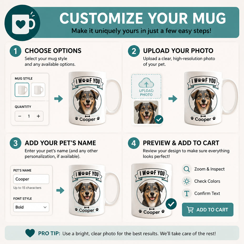 Funny Dog Dad Mug – I Woof You + Pet Photo-To-Cartoon & Name - Personalized Mug 4bb3aeaa-13c5-4040-986d-36ac9526862b.jpg