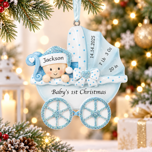 Baby's First Christmas, Personalized Baby Boy in Stroller Christmas Ornament, 1st Baby Ornament, Newborn Birth Stats Ornament,Xmas Gift 2026 4bc24eeb-771b-494b-aeef-6ee58a433f9b-7dde384e-5b6c-4979-9e11-4c403fe4d441.png