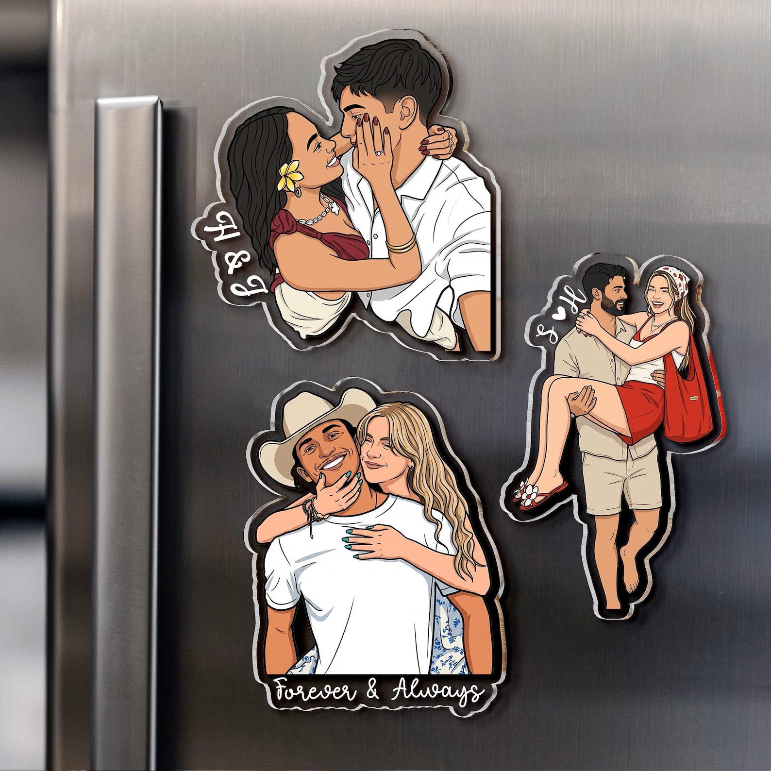 Personalized Portrait From Couples Photo Fridge Magnet, Custom Photo Couples Magnet, Anniversary Gift For Him, Her, Gift For Boyfriend 4bdbcaf6-a058-4ed6-bbfd-418fc925780f-d-esffs-1-.jpg