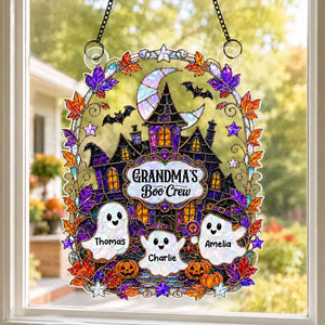 Grandma's Boo Crew Haunted House - Personalized Acrylic Window Hanging - Halloween Decoration For Grandma 4c015b93-7e97-47e5-8664-6ebec7b0c53c-banner-8.webp