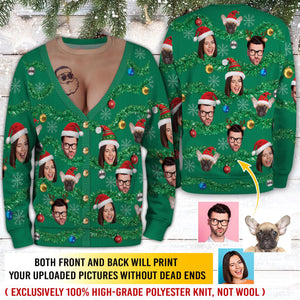 Personalized Face Pattern Ugly Christmas Sweater | Custom Festive Red Holiday Sweatshirt 4c0b8eb9-71e2-4719-8eda-4ee2042a3a20-5.jpg