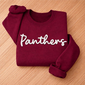 Custom Chenille Lettering Team Name Sweatshirt, Embossed Mascot Sweatshirt, Custom School Sweatshirt, 3D Chenille Embroidery, Gift For Friend, Family 4c2504a9-f3d1-4e90-8b0f-7b3f60a06bb3-as3.jpg