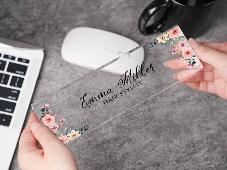 Personalized Acrylic Desk Name Plate, Name Sign Plaque, Teacher Appreciation Gifts, Office Decor 4c33597f-8213-4ff7-85a8-7fe7d99d22b1-ghydre-3-.webp