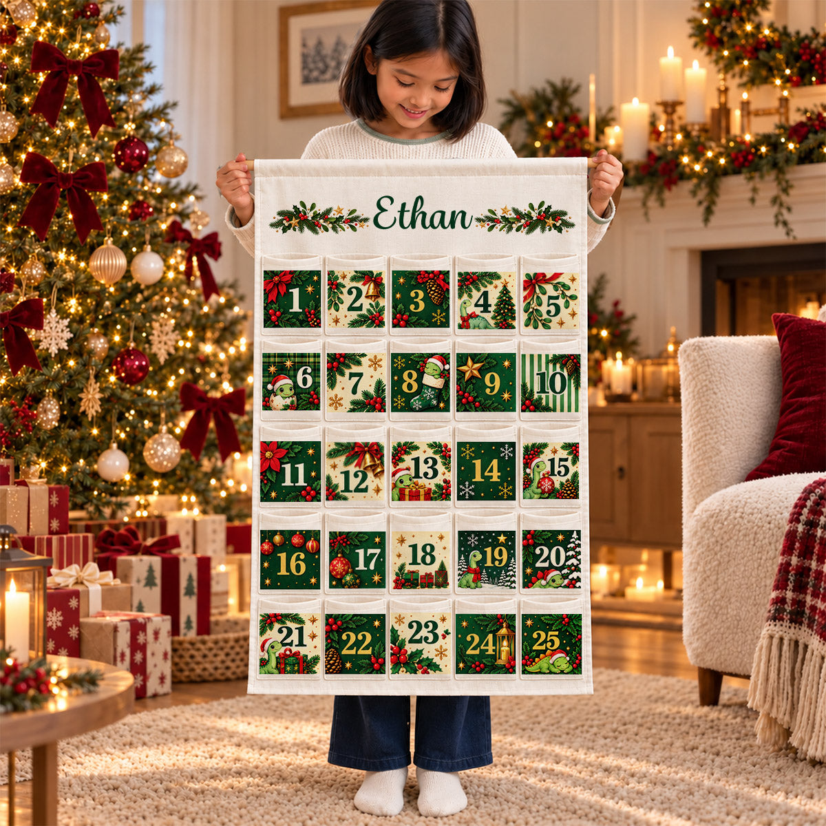 Christmas Tree Advent Calendar with Name - Personalized Christmas Gifts - Custom Yarn Name Fabric Advent Calendar 4c3b7d29-ef9c-495e-8e13-9e3ac0df67f5-MK-1.jpg