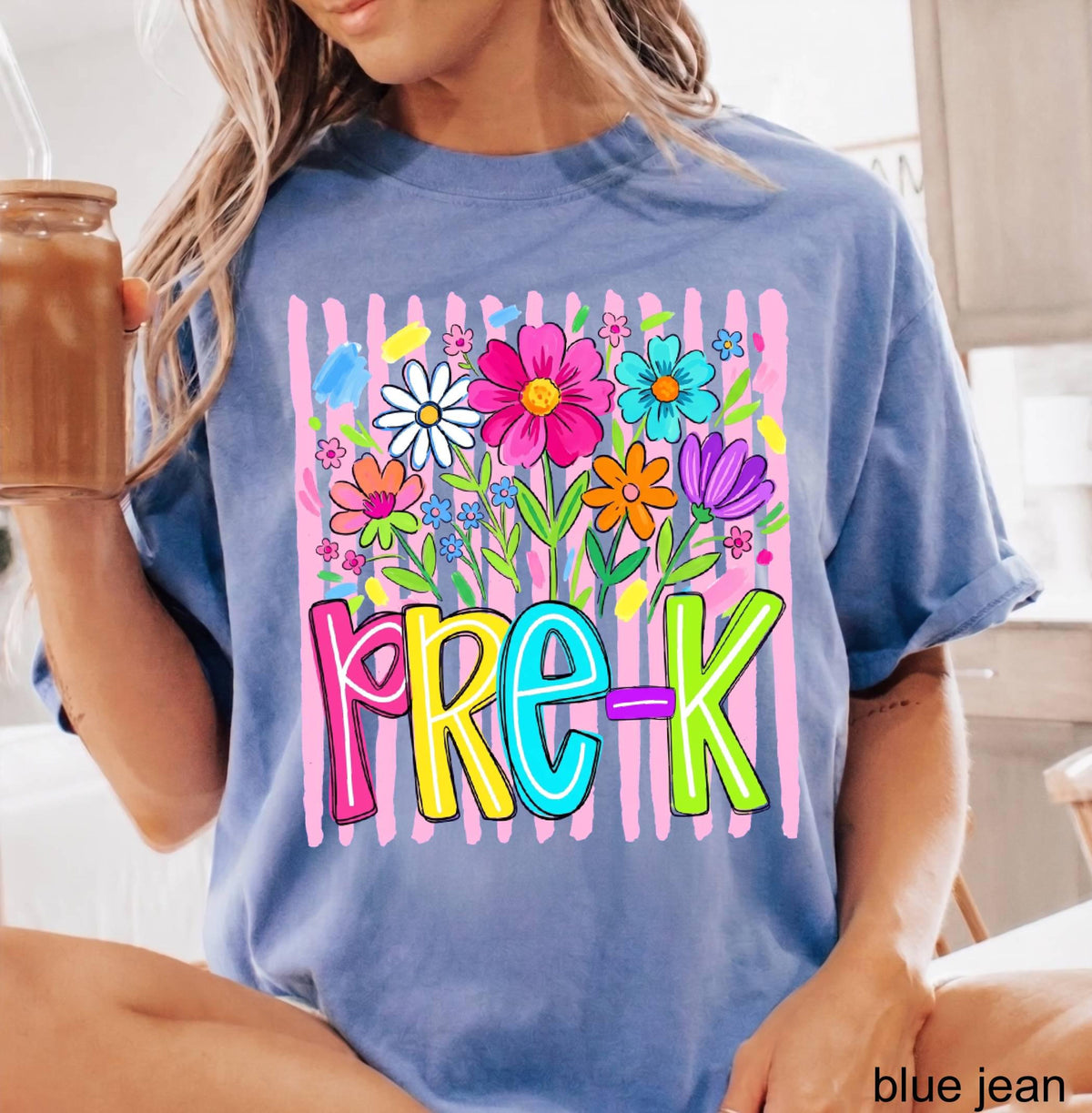 Comfort Colors Teacher Team Striped Back To School Shirts, Wildflower Level Grade T-shirt, Teacher Gift, Pre-K First Grade Kindergarten Tee 4c4095a3-9eff-4183-9074-2699a7c20d28-3.jpg