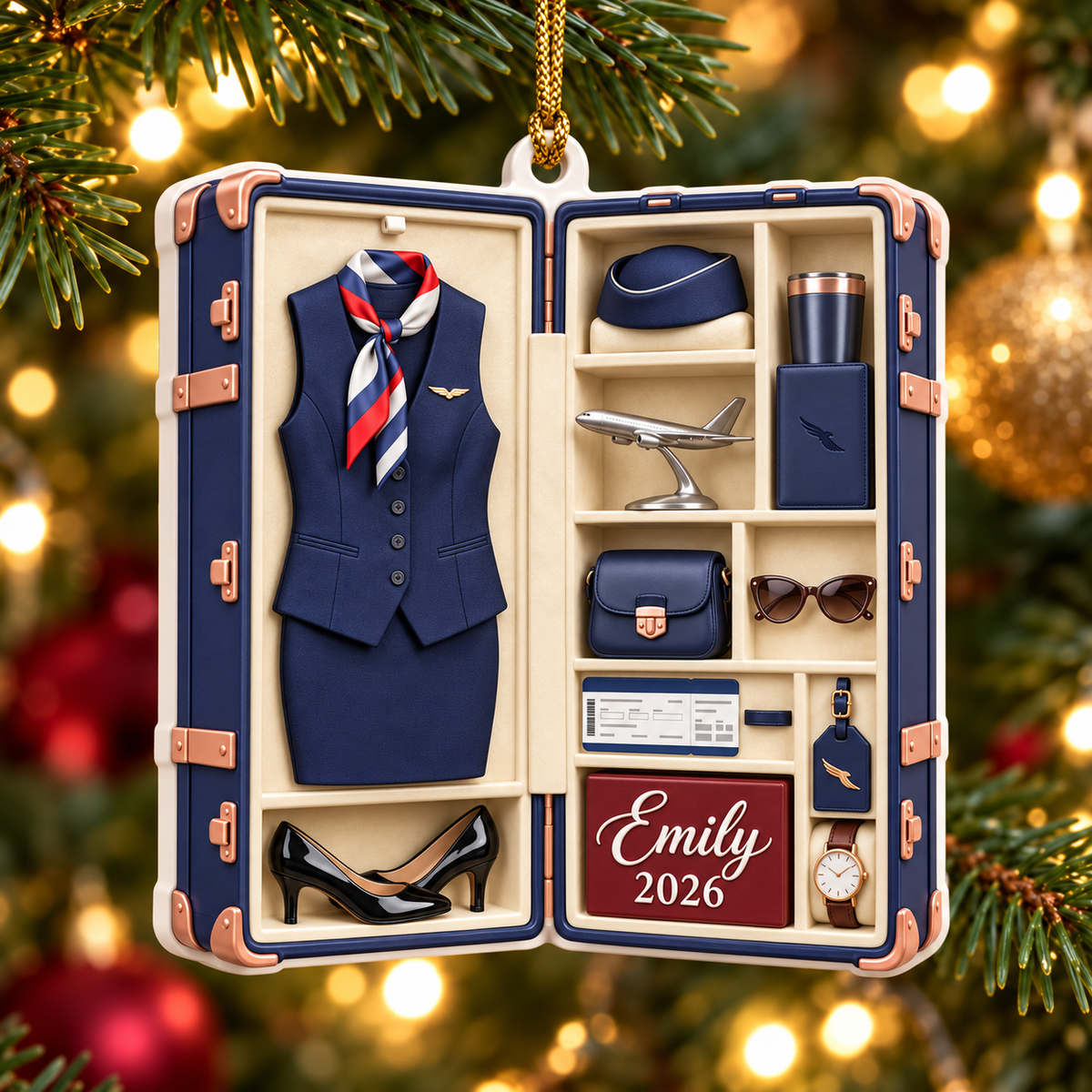 Personalized American Airlines Flight Attendant 3D Relief Ornament, Airline Crew Xmas Gift, Cabin Crew Travel Keepsake, Aviation Decor 4c4b8e7a-7fe2-4c8a-a317-f4ea82a50a08-87c06ffd-7acb-44a8-988f-63d5083708dc.png