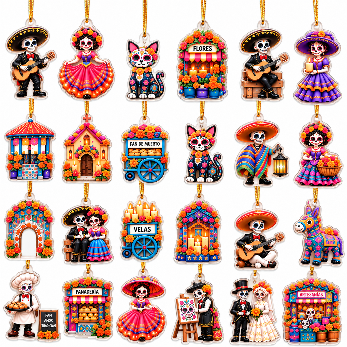 2026 Día de Muertos Countdown Calendar with 24 Hanging Charms – Mexican Day Of The Dead Collectible Ornament Set 4c538b3e-ffa9-4dcb-a5cc-28ca9a9aa76b-vent-2.png