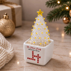 Family Hearts Forever Linked Together - Personalized Potted Christmas Tree - Christmas Gift For Family 4c6128db-2681-4d04-b321-85b580bc5b48-3.webp