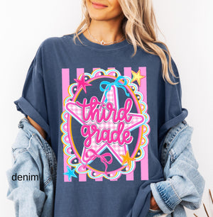 Comfort Colors Back to School Custom Shirt, Personalized Teacher Tees, Grade Level Matching Teacher Tee, Appreciation Gift, Elementary Teach 4c7108a5-8b92-4a78-869a-c68e687934ad-6.jpg