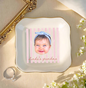 Personalized Baby Face Trinket Tray, Mothers Day Gift For Grandma, Grandma Gift from Grandkids, Nana Ring Dish, Birthday Gift For Grandma 4c8896c1-047f-4197-9e6e-c2e42b82f9e7-8.jpg