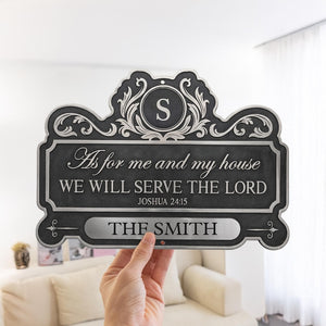 Personalized Christian Family Metal Sign, We’ll Serve the Lord Door Sign, Custom Religious Home Decor, Christian Housewarming Gift 4c89b17b-ecea-43a4-9d03-e30c476c2dd2-bn3.jpg