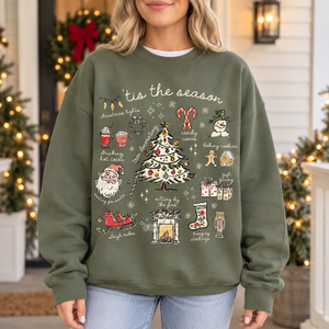 Tis the Season Christmas Sweatshirt, Retro Holiday Shirt, Christmas Tree Shirt, Santa Sweatshirt, Womens Christmas Gift, Festive Sweater 4c90b4cf-6c09-46f5-b534-696ea1bf900c-banner-3.png