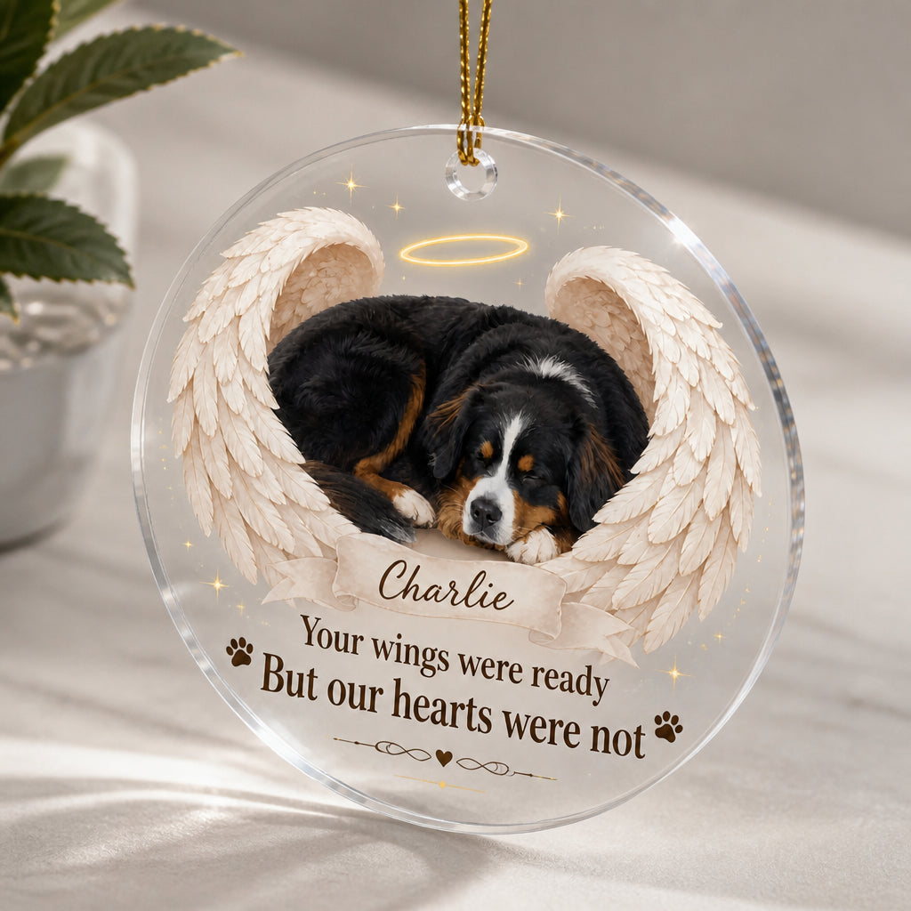 Angel Wings Pet Memorial Photo Ornament - Personalized Transparent Acrylic Ornament 4cb95656-e81c-4809-972f-b223a9f16b52.jpg