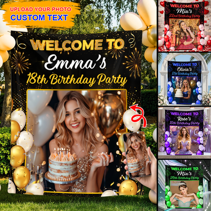Welcome To My Birthday Party - Personalized Birthday Backdrop, Custom Birthday Party Decorations 4cb9aaa8-3f8f-41f1-b9b1-7242c1278736-1.png