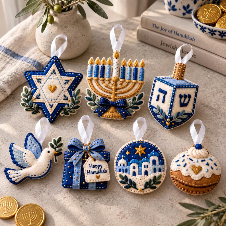 Hanukkah Felt Ornament: Blue Menorah, Dreidel, Star of David Jewish Decor, Christmas Gift, Birthday Gift 4cca1f69-cbc7-4b2f-a181-f6d47bc62b9b-j4_converted.png